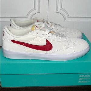 Nike SB Heritage Vulc, Summit White and Gym Red, Size: 8.5 Men/10 Women